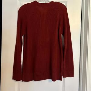 Samansa Mos2 Japan Red Cranberry Knit Cardigan